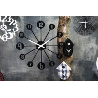 Nástenné hodiny PINBALL, Koziol, šedobéžová 45cm