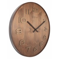 Dizajnové nástenné hodiny 3095br Nextime Wood Wood Big 53cm Dizajnové nástenné hodiny 3095br Nextime Wood Wood Big 53cm