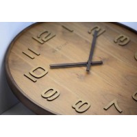 Dizajnové nástenné hodiny 3096br Nextime Wood Medium 35cm Dizajnové nástenné hodiny 3096br Nextime Wood Medium 35cm