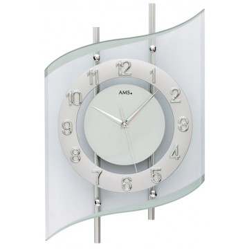 Nástenné hodiny 5506 AMS riadené rádiovým signálom 45cm