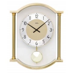 Dizajnové nástenné kyvadlové hodiny 7449 AMS 33cm