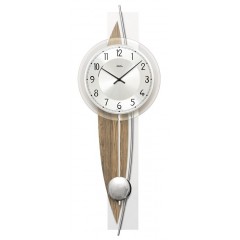 Dizajnové nástenné kyvadlové hodiny 7452 AMS 67cm