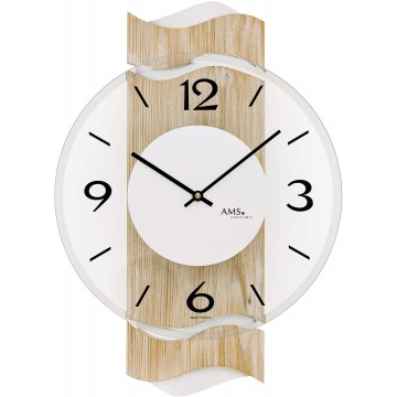 Designové nástenné hodiny AMS 9621, 39 cm
