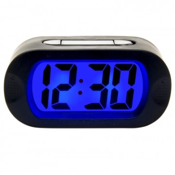 Dizajnový budík Led GUMMY čierny 14cm Dizajnový budík Led GUMMY čierny 14cm