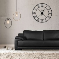 Nástenné hodiny Italy 80 cm, čierne Nástenné hodiny Italy 80 cm, čierne