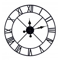 Nástenné hodiny Romain 50 cm, čierne