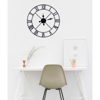 Nástenné hodiny Romain 50 cm, čierne Nástenné hodiny Romain 50 cm, čierne