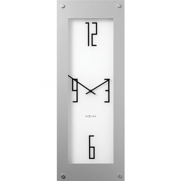 Hodiny Nextime STEEL LONG WHITE 30x80cm Hodiny Nextime STEEL LONG WHITE 30x80cm