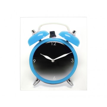 Hodiny Silly Twinbell Blue 35cm