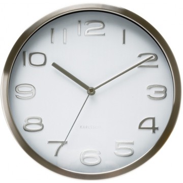 Hodiny na stenu Karlsson 4460 white 29cm