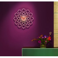 Hodiny na stenu Karlsson KA5639WD, Sunshine Hexagon, 48cm