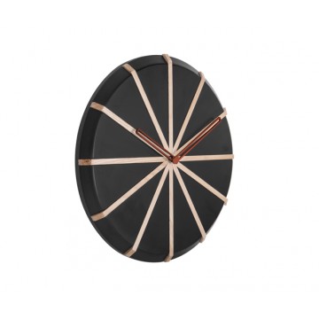 Nástenné hodiny Lines Black, Karlsson 5829, 35cm