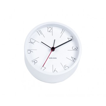 Budík Karlsson Elegant Numbers KA5648WH, 11cm
