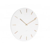 Nástenné hodiny Karlsson Charm KA5716WH (45 cm) - bielo-zlaté Nástenné hodiny Karlsson Charm KA5716WH (45 cm) - bielo-zlaté