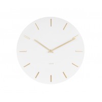 Nástenné hodiny Karlsson Charm KA5716WH (45 cm) - bielo-zlaté Nástenné hodiny Karlsson Charm KA5716WH (45 cm) - bielo-zlaté