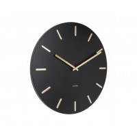 Nástenné hodiny Karlsson Charm KA5716BK (45 cm) - čierno-zlaté Nástenné hodiny Karlsson Charm KA5716BK (45 cm) - čierno-zlaté