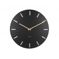 Nástenné hodiny Karlsson Charm KA5716BK (45 cm) - čierno-zlaté Nástenné hodiny Karlsson Charm KA5716BK (45 cm) - čierno-zlaté
