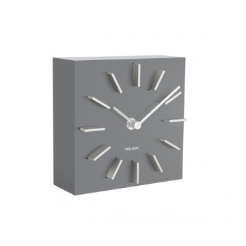 Dizajnové stolové a nástenné hodiny 5781GY Karlsson 15cm Dizajnové stolové a nástenné hodiny 5781GY Karlsson 15cm
