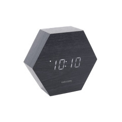 Budík Hexagon KA5651BK, čierny Budík Hexagon KA5651BK, čierny