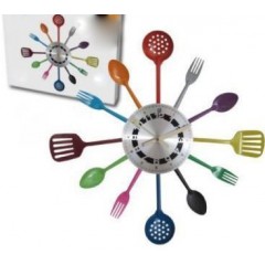 Kuchynské hodiny Cuisine farebné 45cm