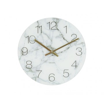 Nástenné/ stolné hodiny KA5616wh, Karlsson Marble small light, 17cm Nástenné/ stolné hodiny KA5616wh, Karlsson Marble small light, 17cm