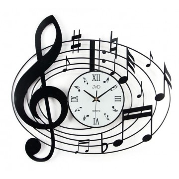 Nástenné dizajnové hodiny JVD HJ03 Music 55cm