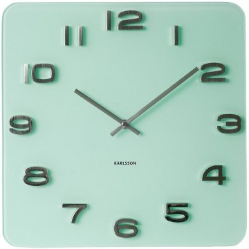 Nástenné hodiny Karlsson KA5488PG Vintage pastel green 35cm Poškodené 