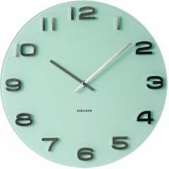 Nástenné hodiny Karlsson KA5489PG Vintage pastel green 35cm