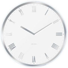 Nástenné hodiny Karlsson MODERN ROMAN 5423WH 40cm