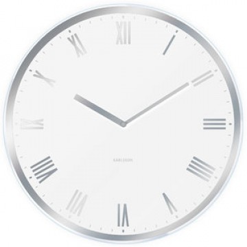 Nástenné hodiny Karlsson MODERN ROMAN 5423WH 40cm