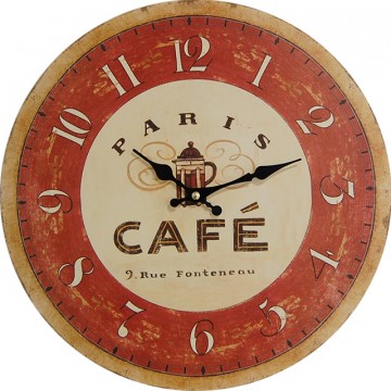 Nástenné hodiny hl Paris Café 2 34cm Nástenné hodiny hl Paris Café 2 34cm
