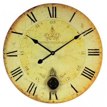 Nástenné hodiny Techno Line s kyvadlom, 34 cm