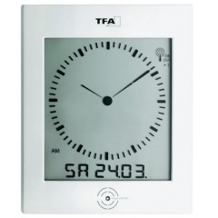 Nástenné hodiny DCF TW 200 x 265 mm, biela