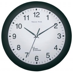 Nástenné hodiny DCF Trend time, čierne 30 cm Nástenné hodiny DCF Trend time, čierne 30 cm