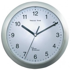 Nástenné hodiny DCF Trend time, strieborné 25 cm Nástenné hodiny DCF Trend time, strieborné 25 cm