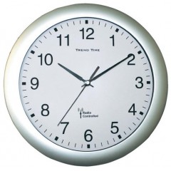 Nástenné hodiny DCF Trend time, strieborné 30 cm Nástenné hodiny DCF Trend time, strieborné 30 cm