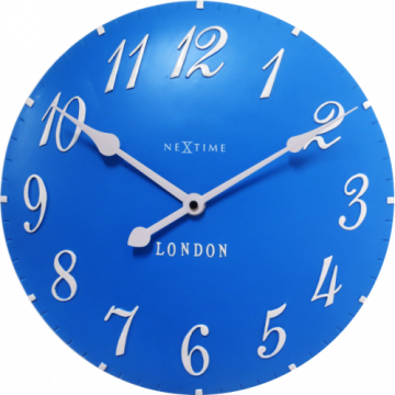 Nástenné hodiny 3084bl Nextime v aglickém retro štýle 35cm Nástenné hodiny 3084bl Nextime v aglickém retro štýle 35cm