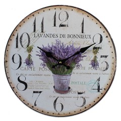 Nástenné hodiny HLC, Lavandes, 34cm Nástenné hodiny HLC, Lavandes, 34cm