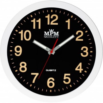 Nástenné hodiny MPM, 3104.9000 - čierna/biela, 30cm Nástenné hodiny MPM, 3104.9000 - čierna/biela, 30cm