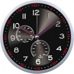 Nástenné hodiny MPM, 3085.7090 - strieborná/čierna, 30cm Nástenné hodiny MPM, 3085.7090 - strieborná/čierna, 30cm