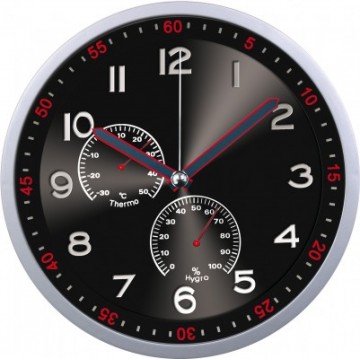 Nástenné hodiny MPM, 3085.7090 - strieborná/čierna, 30cm Nástenné hodiny MPM, 3085.7090 - strieborná/čierna, 30cm
