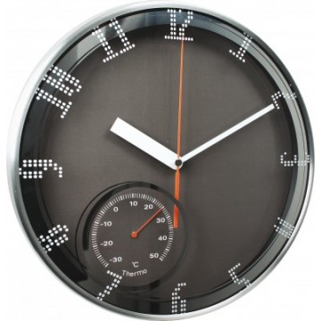 Nástenné hodiny MPM, 3083.7090 - strieborná/čierna, 30cm Nástenné hodiny MPM, 3083.7090 - strieborná/čierna, 30cm