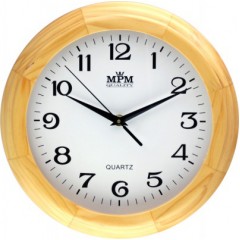 Nástenné hodiny MPM 3050.53 - hnedá svetlá, 27cm Nástenné hodiny MPM 3050.53 - hnedá svetlá, 27cm