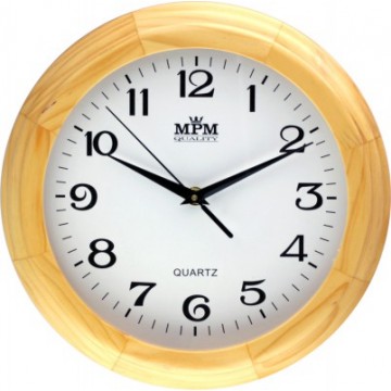 Nástenné hodiny MPM 3050.53 - hnedá svetlá, 27cm
