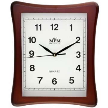Nástenné hodiny MPM, 3051.52 - hnedá svetlá, 29cm