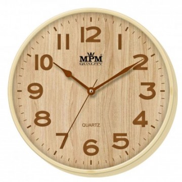 Nástenné hodiny MPM, 2976.51.AC - hnedá svetlá, 30cm Nástenné hodiny MPM, 2976.51.AC - hnedá svetlá, 30cm