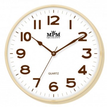 Nástenné hodiny MPM, 2976.51.AF - hnedá svetlá, 30cm