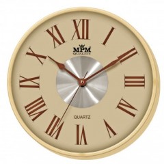 Nástenné hodiny MPM, 2 2976.51.H - hnedá svetlá, 30cm