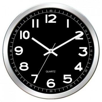 Nástenné hodiny MPM, 2980.7090 - strieborná/čierna, 31cm Nástenné hodiny MPM, 2980.7090 - strieborná/čierna, 31cm