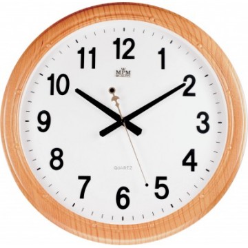 Nástenné hodiny MPM, 2414.60.SW - oranžová, 45cm